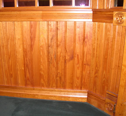 Office Beadboard Wainscotting