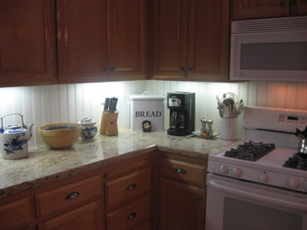 Beadboard Kitchen Backsplash