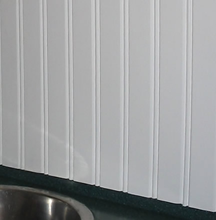 Beadbord Bathroom Backsplash