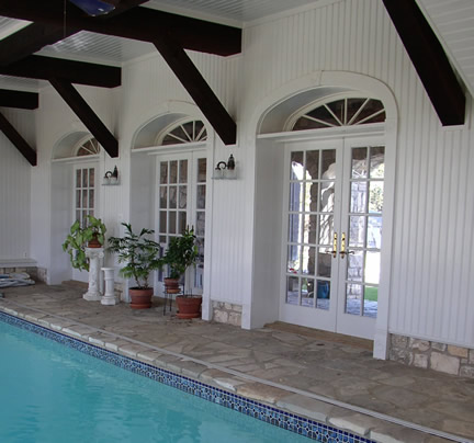 Beadboard in Pool Room