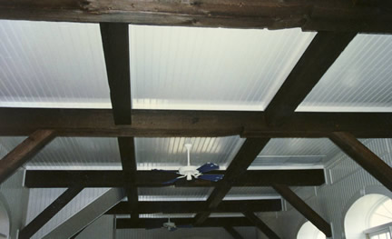 Beadboard in Pool Room