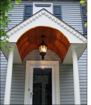 Beadboard Barrel Vaulted Entry