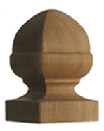 Small French Acorn Cedar Finial