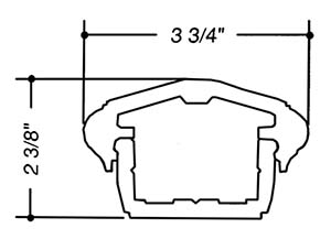 Savannah Top Rail with Aluminum Insert