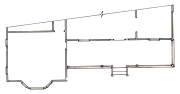 Floorplan of a Two-Story Porch