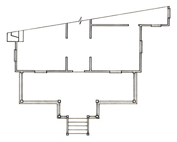 Floorplan of a Porch with Entrance Extension