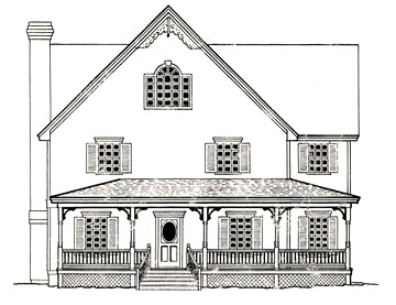 Hipped-roof Porch