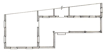 Floorplan of an L Shaped Porch