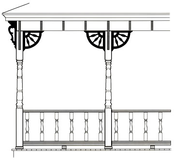 Porch Guide - Porch Example #16 - by Vintage Woodworks