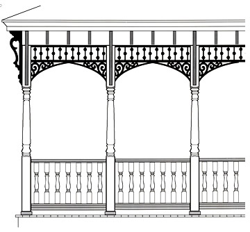 Porch Guide - Porch Example #25 - by Vintage Woodworks