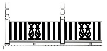 Centered Sawn Balusters