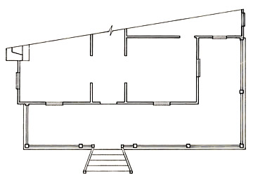 Floorplan of a Wrap-Around Porch