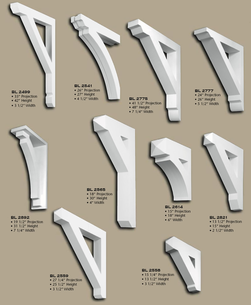 Polyurethane Simple Brackets, page 3 from Vintage Woodworks