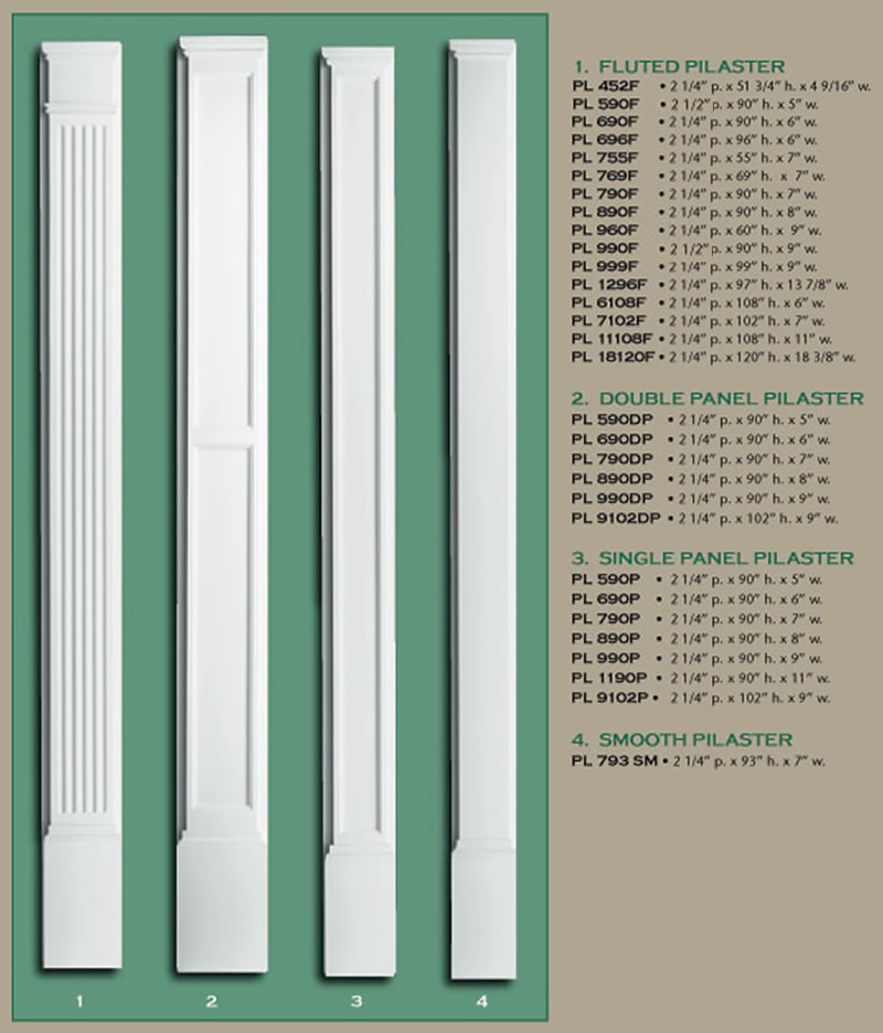Polyurethane Pilasters, pg 1