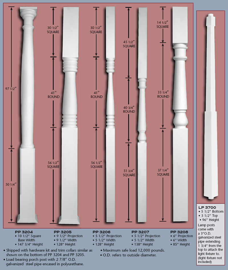 Poly Porch Posts - Steel Core, pg 2