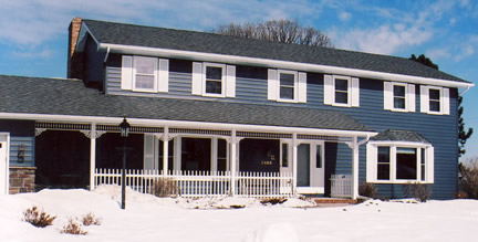 Example of 2-story with gabled ends (Porch Photo 121)