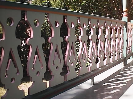 Back side of Balusters - Close-up - Porch Photo