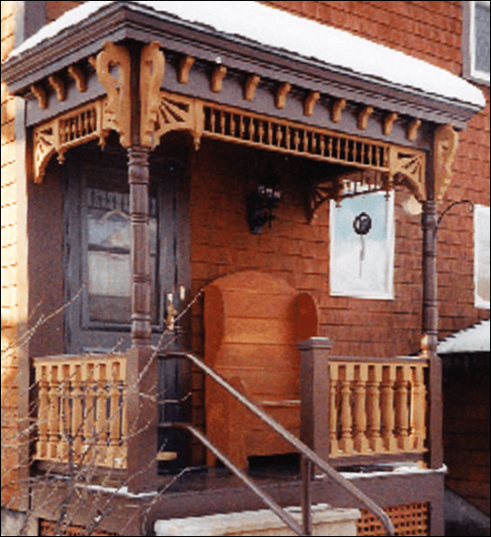 Close-up of Back Porch