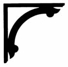 Footed Crescent Bracket