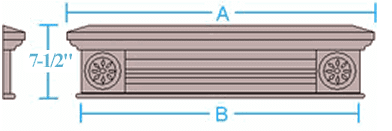 Cap 5452n7 (7-1/2'' tall)