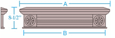 Cap #5452n7 (8-1/2'' tall)
