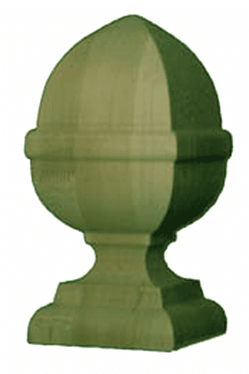 Larger view of 6'' French Acron Pressure Treated Finial