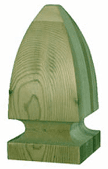 Larger view of 6'' French Gothic Pressure Treated Finial