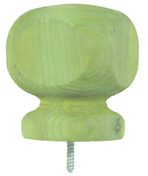 Larger view of 4'' Contemporary Pressure Treated Finial