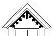 Drawing of Running Trim used with a Gable Drop Drawing of Running Trim used with a Gable Drop