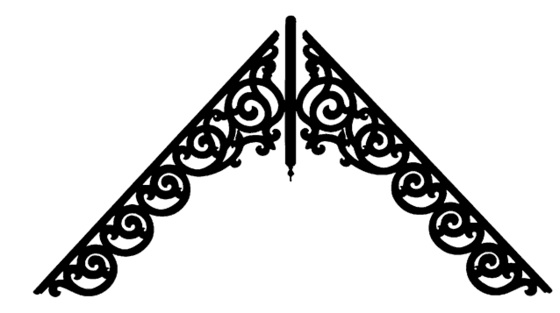 Extended Old Lace Gable Decoration