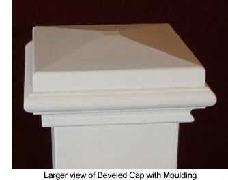 Large View of Beveled Cap with Moulding