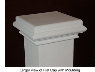 Large View of Flat Cap with moulding