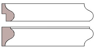 1'' Nosing with and without notching