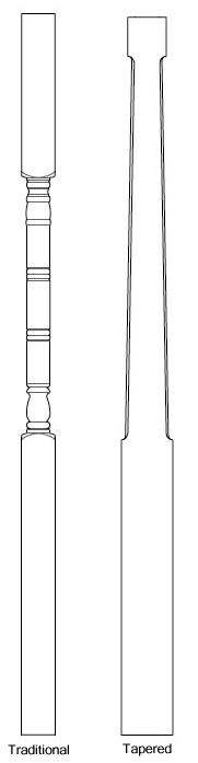 Polyethylene Porch Posts - Line Art