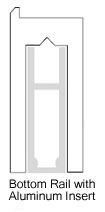 Bottom Rail with Inserts