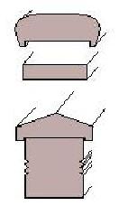 P4 Handrail, Plain Subrail, Sloped-top Bottom Rail Set