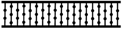 9'' Ball & Dowel Spandrel