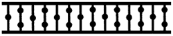 6'' Ball & Dowel Spandrel