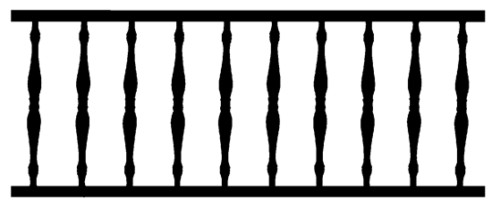 12'' Spindle Spandrel 