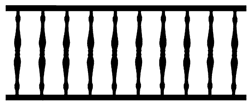 10'' Spindle Spandrel