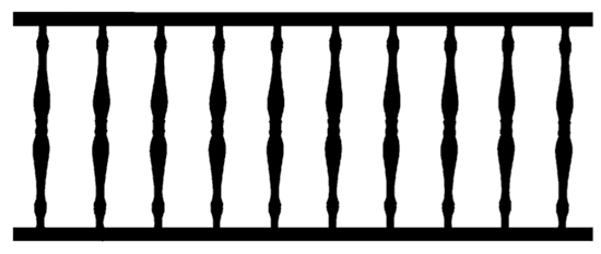 10'' Spindle Spandrel 