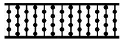 12'' Large Ball & Dowel Spandrel