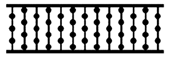 12 Large Ball & Dowel Spandrel 