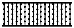 12'' Small Ball & Dowel Spandrel