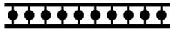 7-1/2'' Ball & Dowel Spandrel