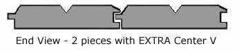 Extra V on 2 V-Groove Boards