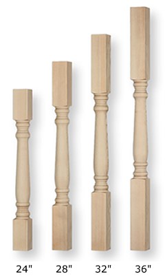 Traditional Turned Balusters - Wooden...