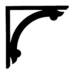 Footed Crescent Bracket