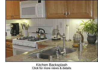 Beadboard Kitchen Backsplash