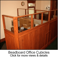 Beadboard Office Cubicles